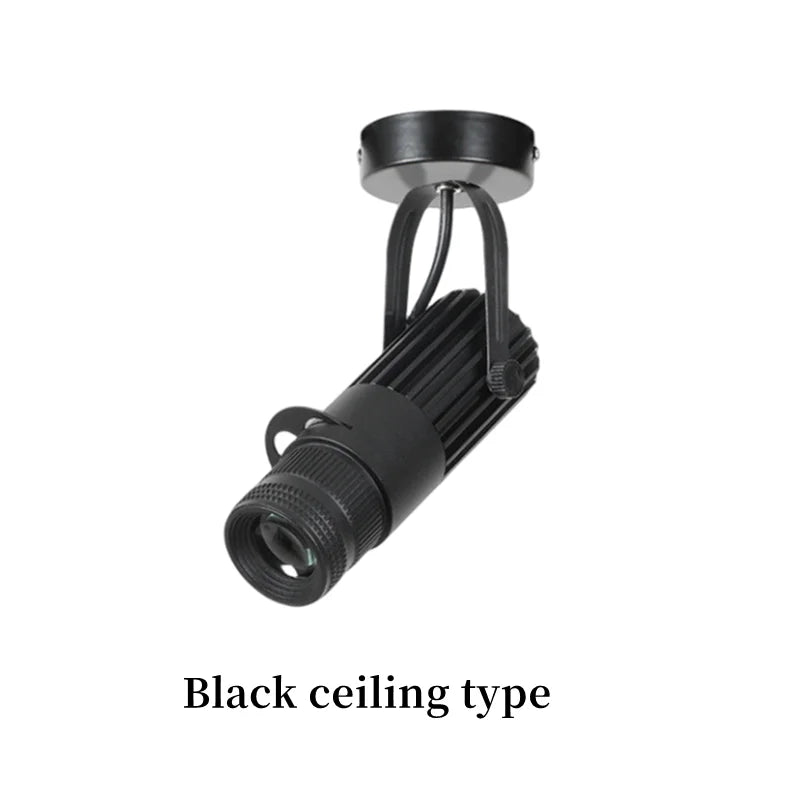 Surface-Mounted COB LED Spotlight 10W 20W 30W 40W 90-100lm/W AC 85-265V Black 3-Color