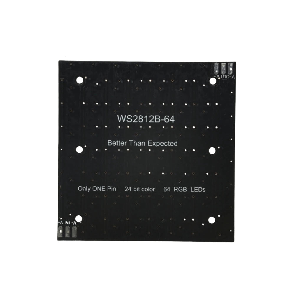 WS2812B 8x8 64 LED RGB Matrix Module 5050 Addressable Full Color for Arduino Raspberry Pi DIY Pixel Display Projects 1 to 10 Pack