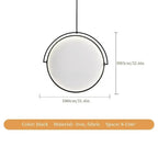 Nordic Fabric Pendant Light Creative Art Dining Table Restaurant Iron Polished Chrome 90-260V