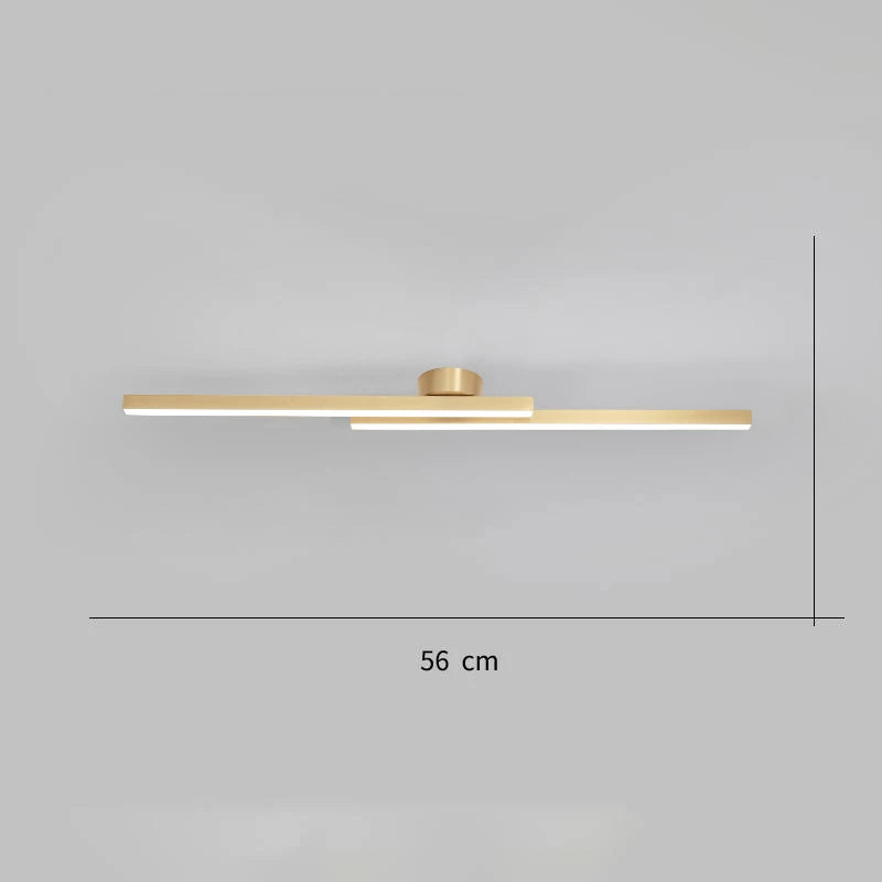 Modern LED Ceiling Light 3-Color Switch Remote Dimmable Black White Gold AC 90-260V