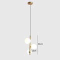 Nordic Glass Ball LED Pendant Chandelier 2 or 3 Heads G4 12cm Ball Black Gold AC 85-265V