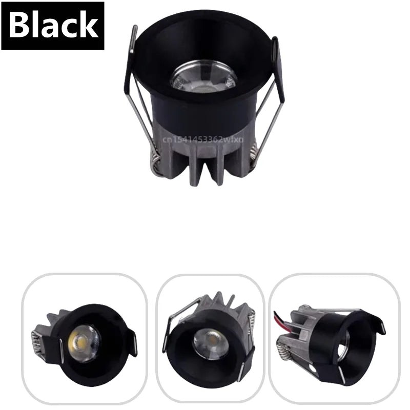 Dimmable Mini COB LED Recessed Downlight 3W 5W 7W 10W 40° IP44 110V 220V