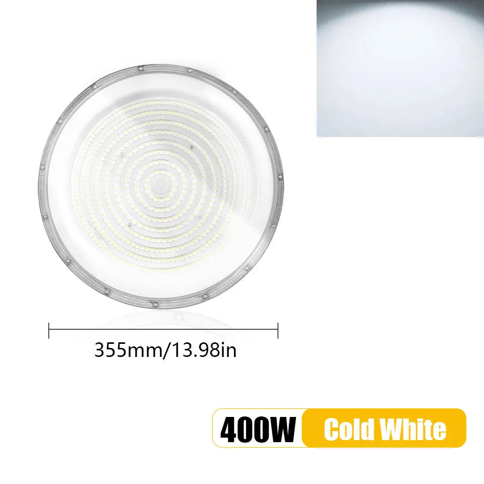 UFO LED High Bay Light 50W 100W 150W 200W 300W 400W 500W 600W IP66 AC85-265V 6500K