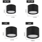 Dimmable COB LED Surface Mounted Downlight 5W 7W 9W 12W 15W 20W Frosted Aluminum Knob Switch IP42 AC 85-265V Ceiling Spot