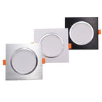 Dimmable Square LED Recessed Downlight 3W 5W 7W 9W 12W 15W CRI 85+ 120° AC 110-220V