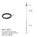 Modern Linear LED Chandelier Pendant Light 3 Head Black Brushed Aluminum Adjustable Wire Dining Room Kitchen Island
