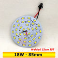 10-Pack SMD5730 LED Lamp Board 3W-24W JST Pre-Welded Connector 32-100mm Warm Natural Cool