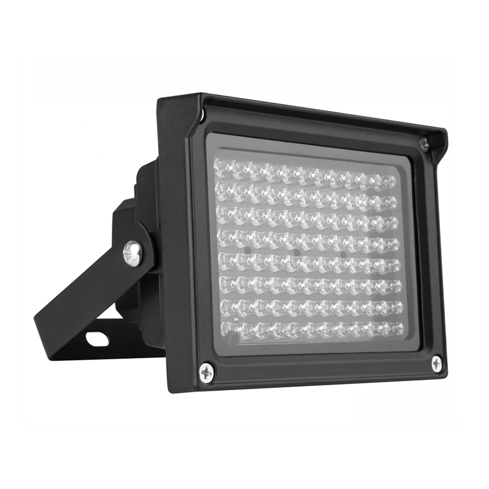 96-LED 850nm IR Infrared Illuminator 12W 10-60m CCTV Night Vision IP65 Auto DC 12V Aluminum