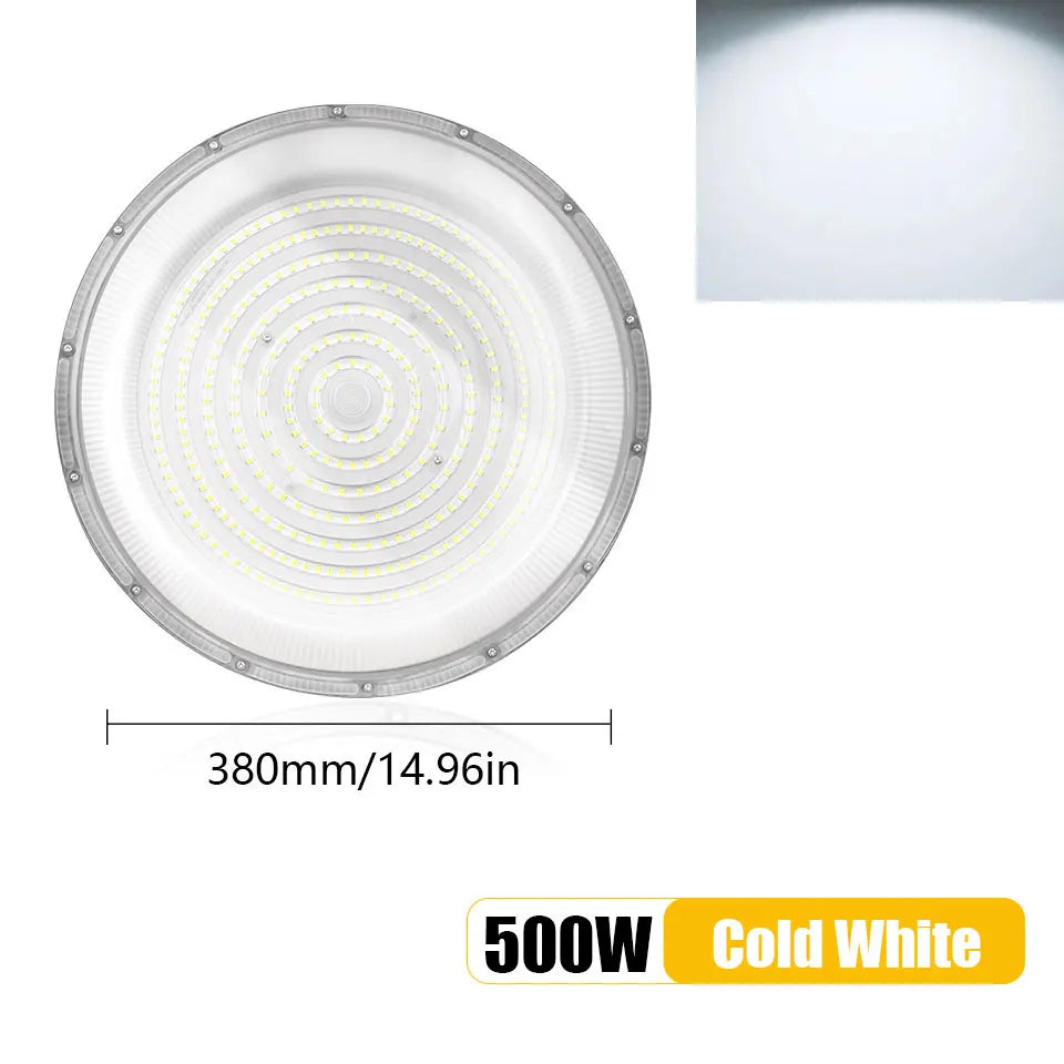 UFO LED High Bay Light 50W 100W 150W 200W 300W 400W 500W 600W IP66 AC85-265V 6500K
