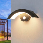 18W 24W IP65 LED Outdoor Wall Lamp Motion Sensor 2-6m AC 85-265V Warm Cool White Brushed Nickel