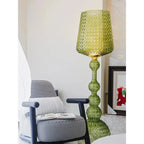 Italian Designer Hollowed Acrylic Floor Lamp E27 500x1650mm AC 110-240V White Black Blue