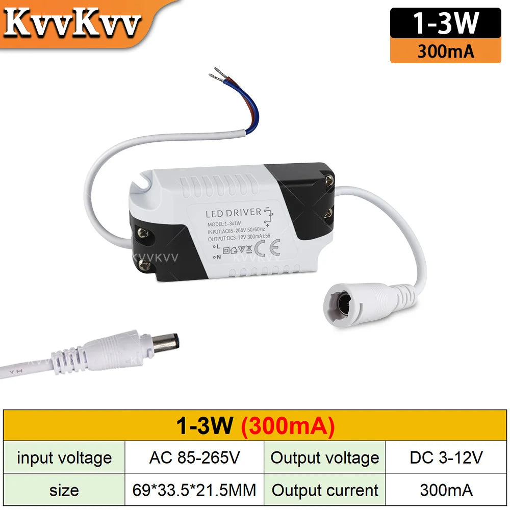 Non-Isolated LED Driver 300mA 600mA 900mA 1500mA 1-50W AC 85-265V DC 3-135V Constant Current