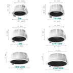 Dimmable COB LED Recessed Downlight 5W 7W 10W 12W 15W 20W 30W Selectable Beam 110-220V