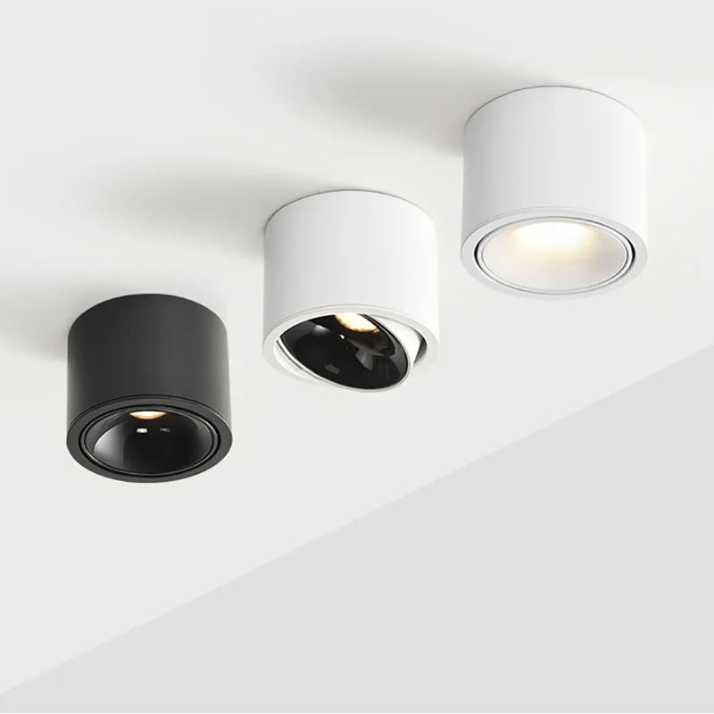 Adjustable COB LED Surface Mounted Spotlight 5W 7W 9W 12W 15W Dimmable 85-265V