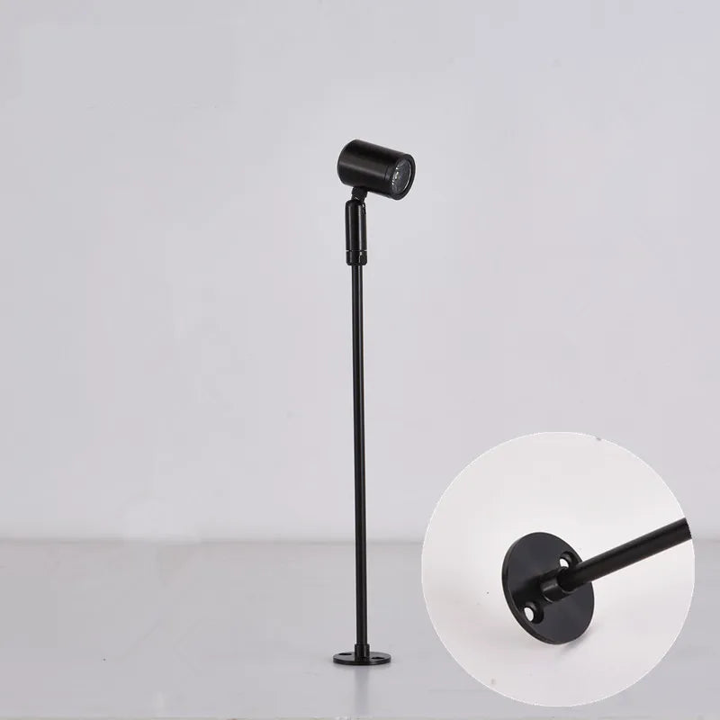 3W Surface-Mounted LED Showcase Spotlight Adjustable AC 110-240V Jewelry Display Aluminum