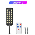 Solar LED Street Light PIR Motion Sensor 3 Modes Remote Control IP65 ABS 6V 5W Panel 4 to 8 Panel Configurations Garden Courtyard
