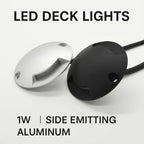 DC 12V 24V 1W 2W Ultra-Thin LED Surface Spotlight IP67 OSRAM PWM Dimmable D70mm 14mm