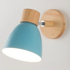 Nordic E26 E27 Wall Sconce Adjustable Steering Head 6 Colors Knob Switch 90-260V Bedroom Living Room