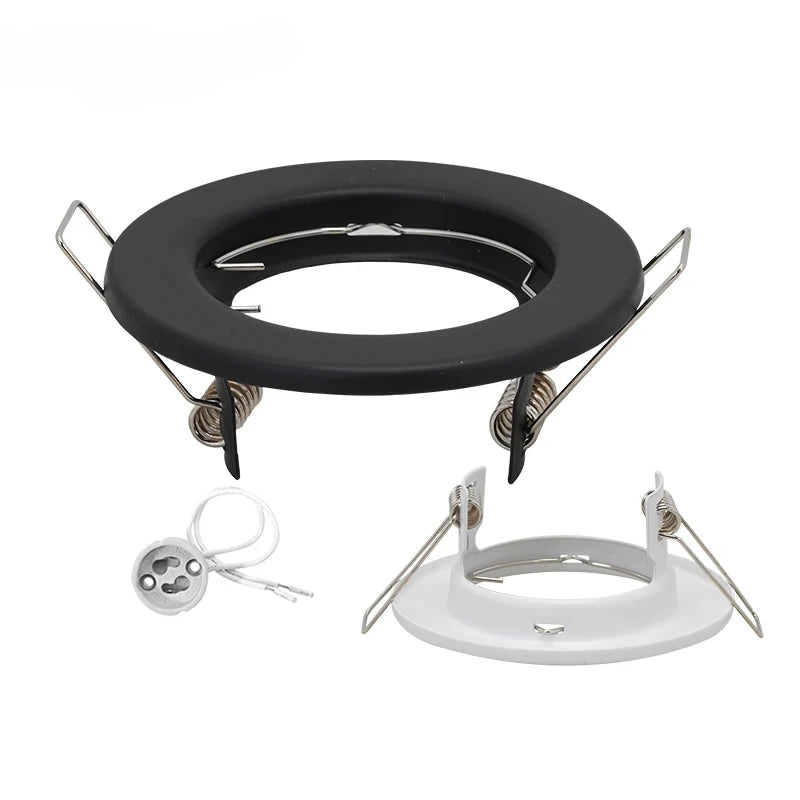 6-Pack GU10 MR16 Recessed Downlight Frame Ceiling Fixture White Aluminum Iron