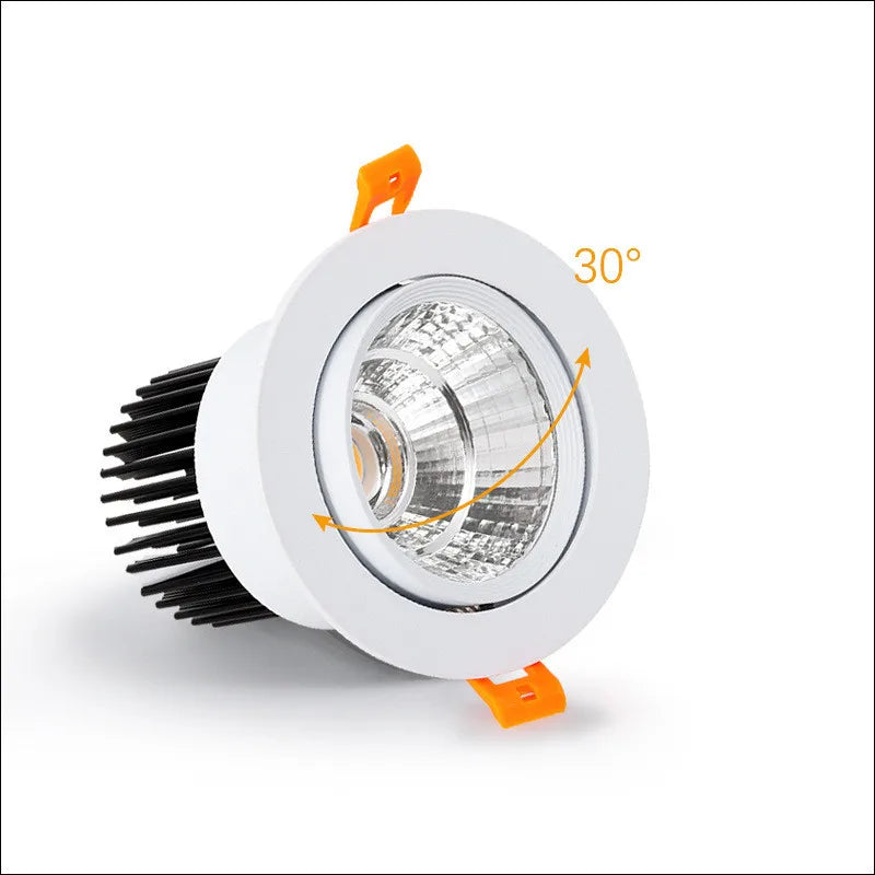 Dimmable Rotating COB LED Recessed Downlight 5W 7W 9W 12W 15W 18W 15° 24° 36° CRI 90+