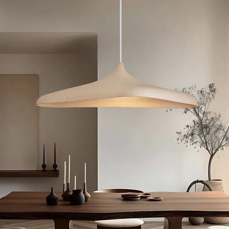 Japanese Wabi-Sabi E26 E27 Hand-Knitted Pendant Light Bracken Brown 150cm Cord AC 90-260V