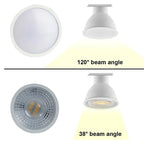 GU10 LED Spotlight Bulb SMD 2835 3W 6W 9W 12W 38 or 120 Degree Beam Angle CRI 80 AC 220V Energy Saving