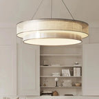 Nordic Hand-Knitted Fabric E26 E27 Pendant Light Nickel Cord Suspension AC 90-260V Bedroom