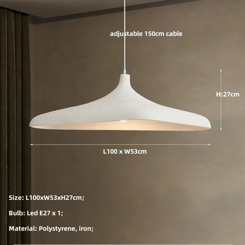 Japanese Wabi-Sabi E26 E27 Hand-Knitted Pendant Light Bracken Brown 150cm Cord AC 90-260V