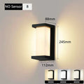 20W IP65 LED Outdoor Wall Lamp Radar Motion Sensor 3-6m AC 85-265V Black Porch Garden