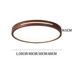 Modern Nordic Wood Iron Acrylic LED Ceiling Light 27W 36W 48W 64W Touch Switch Smart App Dimmable AC 100-260V Living Room Bedroom