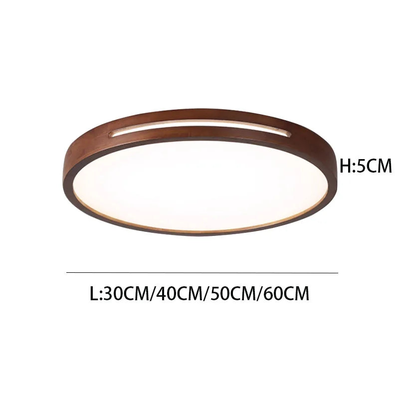 Modern Nordic Wood Iron Acrylic LED Ceiling Light 27W 36W 48W 64W Touch Switch Smart App Dimmable AC 100-260V Living Room Bedroom
