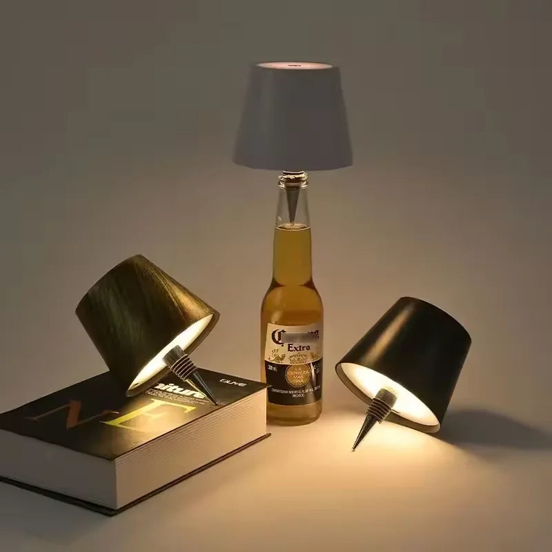 USB Rechargeable LED Table Lamp 5W Touch Control 3 Color Temperatures Stepless Dimming IP54 ABS Acrylic 1200mAh Bar Restaurant Camping