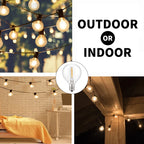 E12 G40 LED Globe Bulb 1W Warm White 2700K 360° IP44 AC 5V 24V 110V 220V 20-Pack String Light