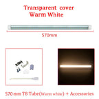 20W V-Shape T8 LED Tube 57cm 96-LED SMD2835 2000lm 270° Clear Milky AC 85-265V 2ft