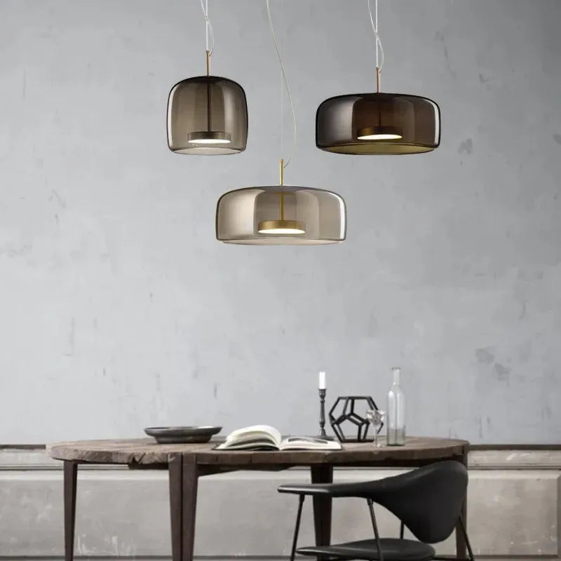 Modern Glass Pendant Light E26 E27 Iron Knob Switch AC 90-260V 5-10m² Hotel Bar Bedroom