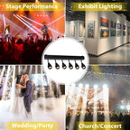 6x20W LED Stage Spot Light 120W Manual Zoom Beam Wash DMX512 6/10CH AC 100-240V Indoor