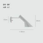 Nordic AJ Style LED Floor Lamp Metal Iron Painted Button Switch E26 Single Head AC 90-260V Living Room Foyer 21 to 30W