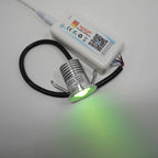 IP65 RGB Mini LED Recessed Spotlight 3W DC 12V 27mm Cutout 30 Degree Brushed Stainless Aluminum PWM Dimmable Stair Ceiling RV