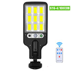 BALDR COB Solar LED Wall Light 1500lm 270° PIR 3-Mode Remote IP65 2200mAh 227x84mm