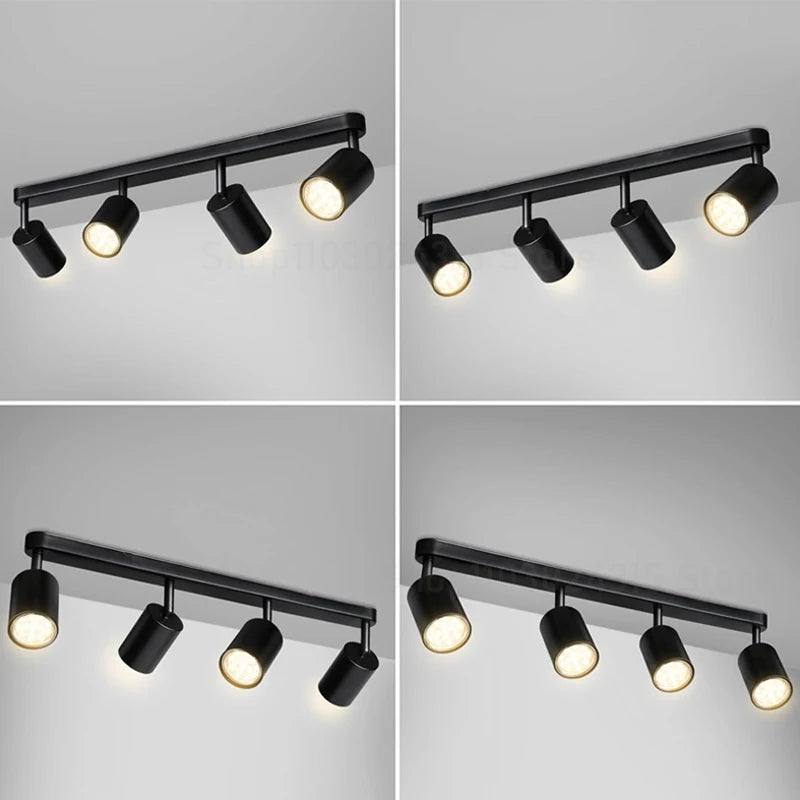 GU10 Surface Mounted LED Ceiling Spotlight 7W 12W Clothing Store Accent Lamp AC 90-260V