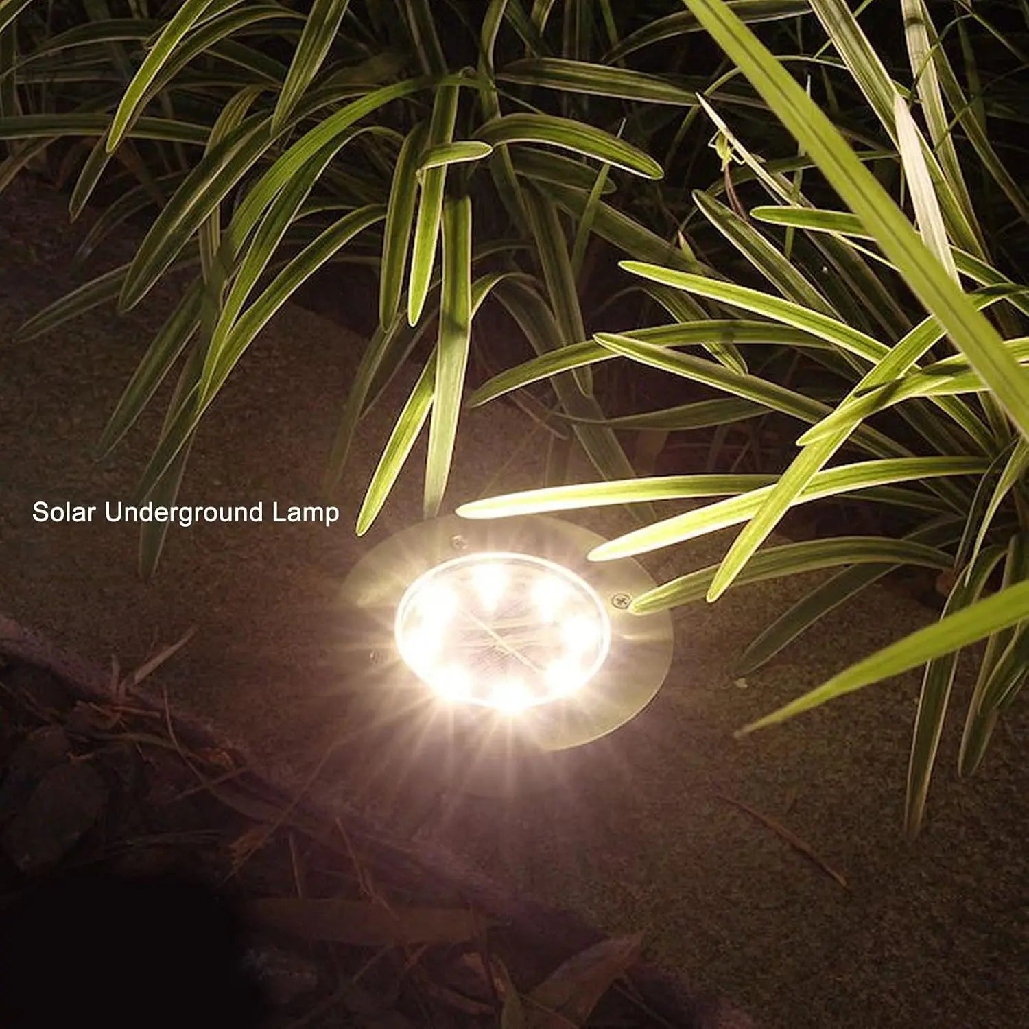 Solar LED Ground Light IP65 Waterproof Aviation Aluminum 5W Auto Dusk-to-Dawn Garden Path