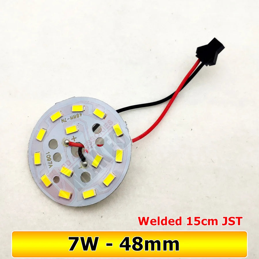 10-Pack SMD5730 LED Lamp Board 3W-24W JST Pre-Welded Connector 32-100mm Warm Natural Cool