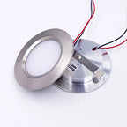 3W DC 12V Mini LED Recessed Spotlight D68mm 55mm Cutout 120° CRI 80+ Silver Aluminum