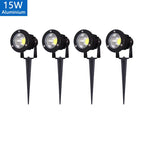 LED Garden Lawn Spike Light 5W 10W 15W 20W IP65 90-120lm/W AC 85-265V DC 12-24V Warm Cool RGB
