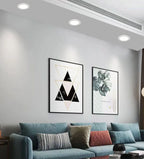 Dimmable LED Recessed Downlight 3W-30W 120° CRI 85+ 95-110lm/W White Black AC 85-265V