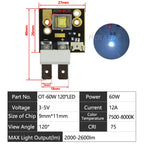 OSRAM High-Power LED Chip 40W 60W 80W 150W 200W 300W 400W Cold White 7000-9000K Copper