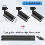 GU10 LED Track Spotlight Surface-Mounted Ceiling Lamp AC 90-260V 10-15m² Kitchen Dining
