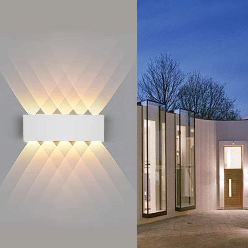 LED Outdoor Wall Light IP65 Waterproof 4W 6W 8W 10W Garden Porch Lamp AC85-265V