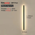 Modern Nordic LED Outdoor Wall Lamp IP65 Metal Acrylic Black Dimmable Remote AC 110-240V