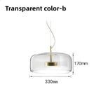 Modern Glass Pendant Light E26 E27 Iron Knob Switch AC 90-260V 5-10m² Hotel Bar Bedroom